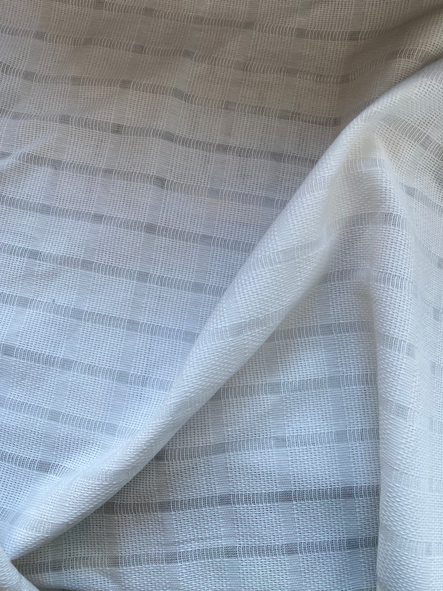 Windowpane Novelty Woven Linen
